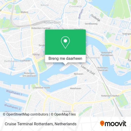 Cruise Terminal Rotterdam kaart
