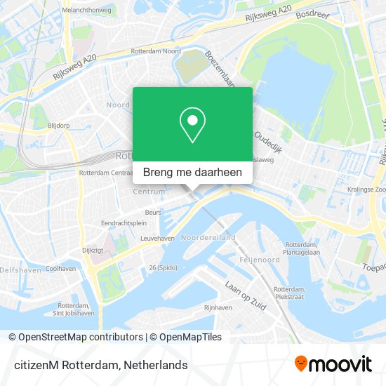 citizenM Rotterdam kaart
