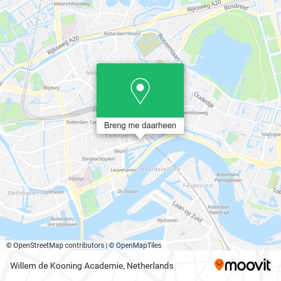 Willem de Kooning Academie kaart