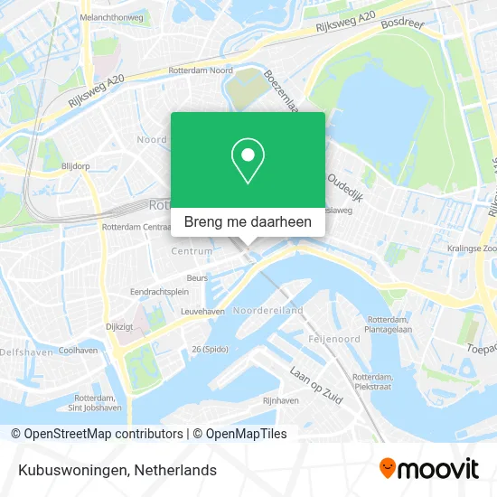 Kubuswoningen kaart