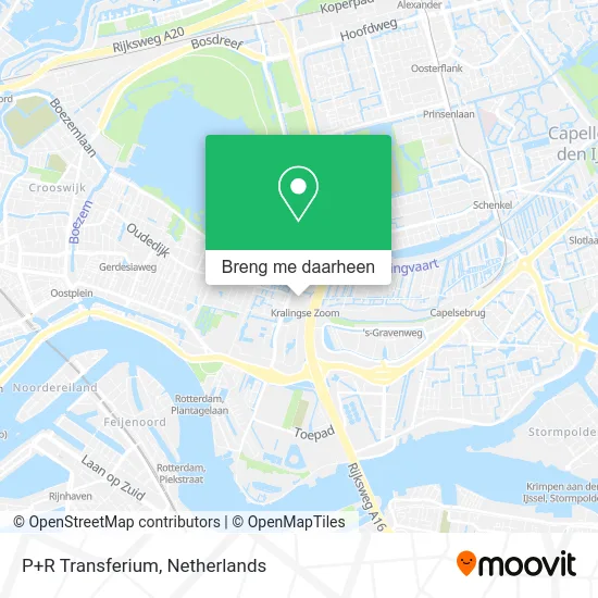 P+R Transferium kaart