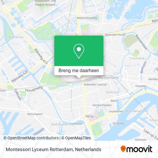Montessori Lyceum Rotterdam kaart