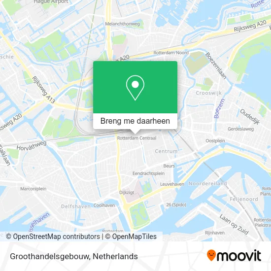 Groothandelsgebouw kaart