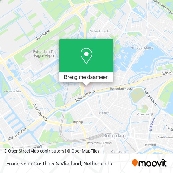 Franciscus Gasthuis & Vlietland kaart