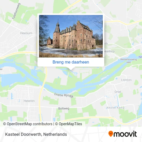 Kasteel Doorwerth kaart