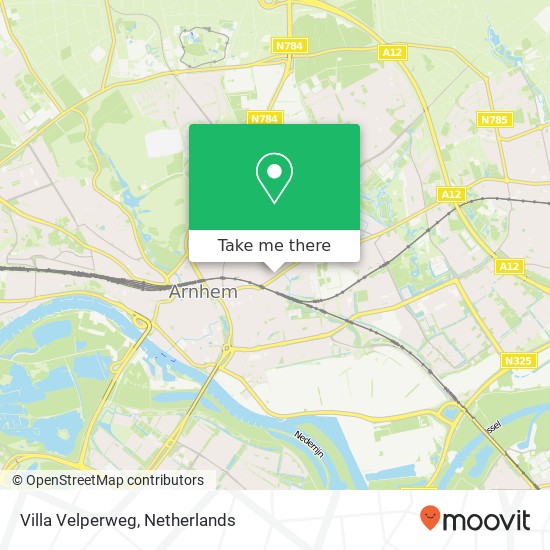 Villa Velperweg kaart