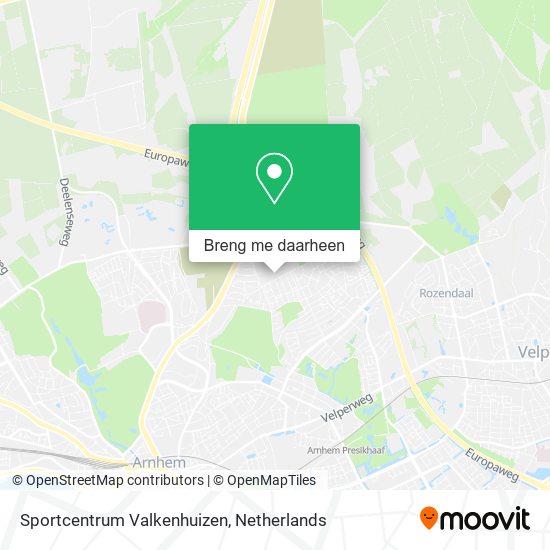 Sportcentrum Valkenhuizen kaart