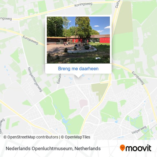 Nederlands Openluchtmuseum kaart