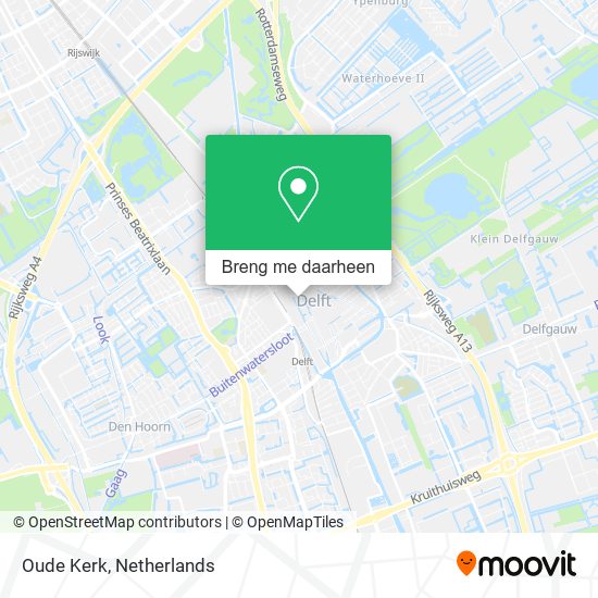 Oude Kerk kaart