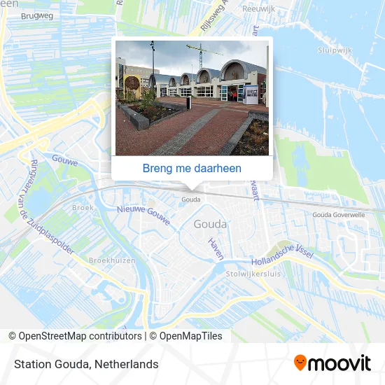 Station Gouda kaart