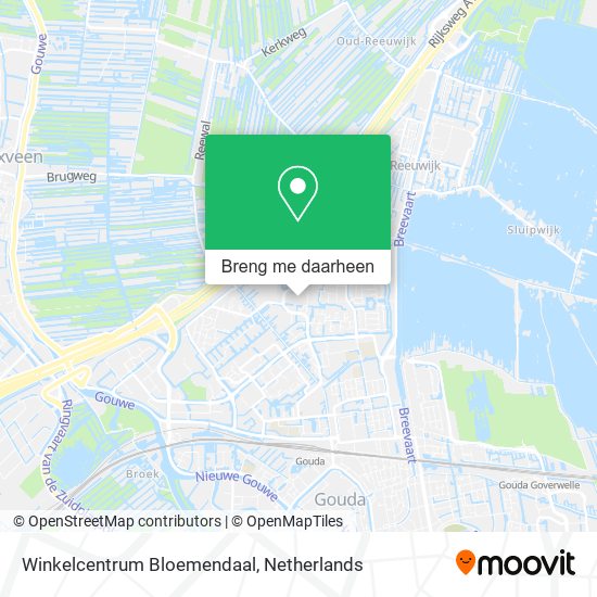 Winkelcentrum Bloemendaal kaart