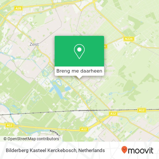 Bilderberg Kasteel Kerckebosch kaart