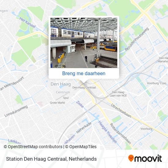 Station Den Haag Centraal kaart