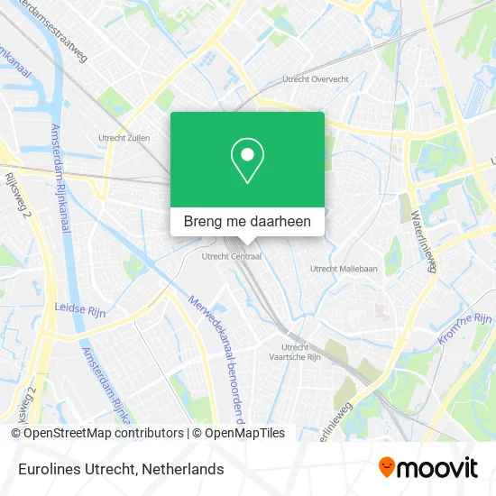 Eurolines Utrecht kaart