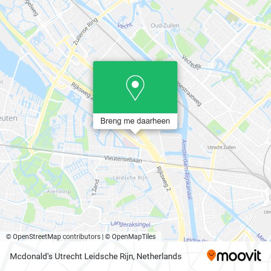 Mcdonald's Utrecht Leidsche Rijn kaart