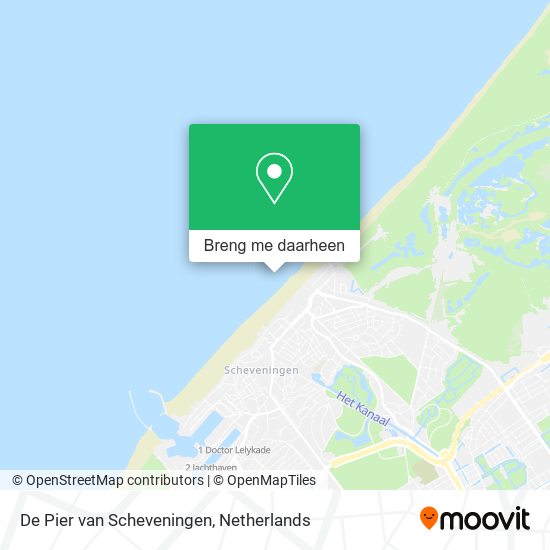 De Pier van Scheveningen kaart