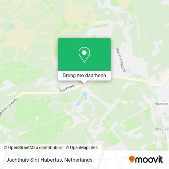 Jachthuis Sint Hubertus kaart