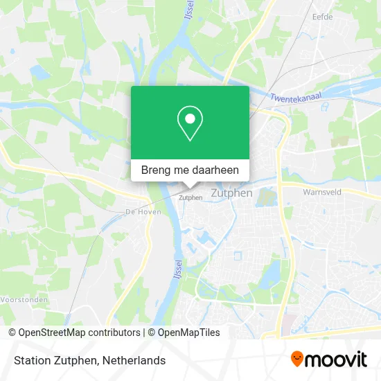 Station Zutphen kaart