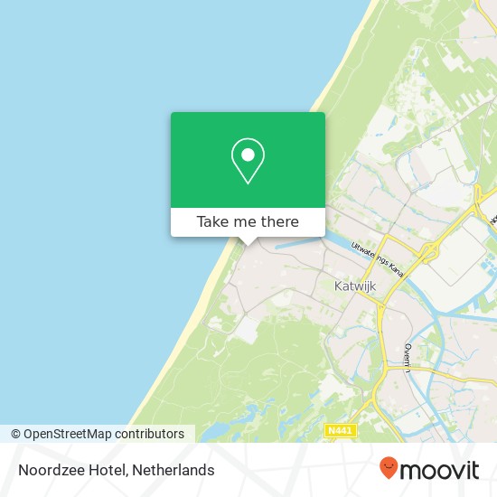 Noordzee Hotel kaart