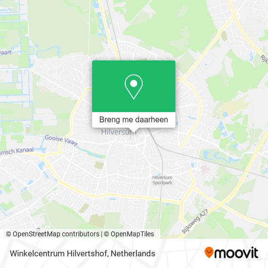 Winkelcentrum Hilvertshof kaart
