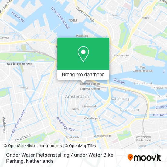 Onder Water Fietsenstalling / under Water Bike Parking kaart