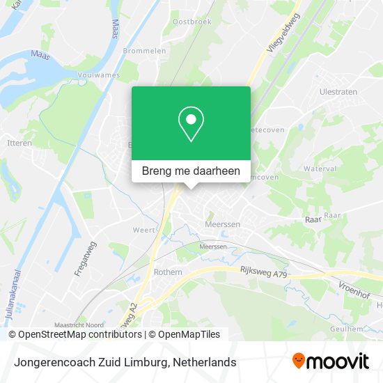 Jongerencoach Zuid Limburg kaart