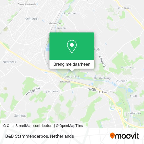 B&B Stammenderbos kaart