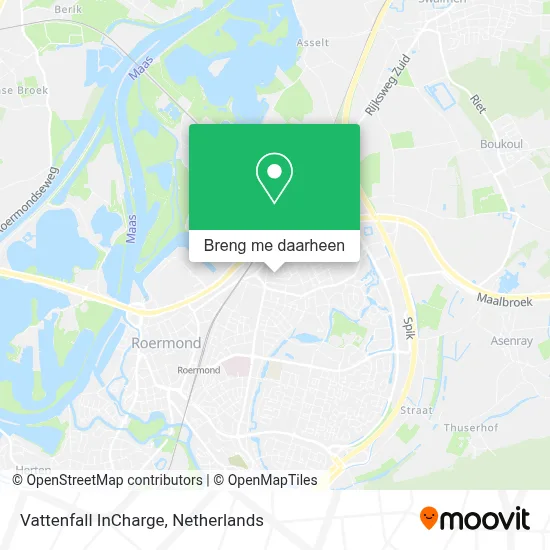 Vattenfall InCharge kaart