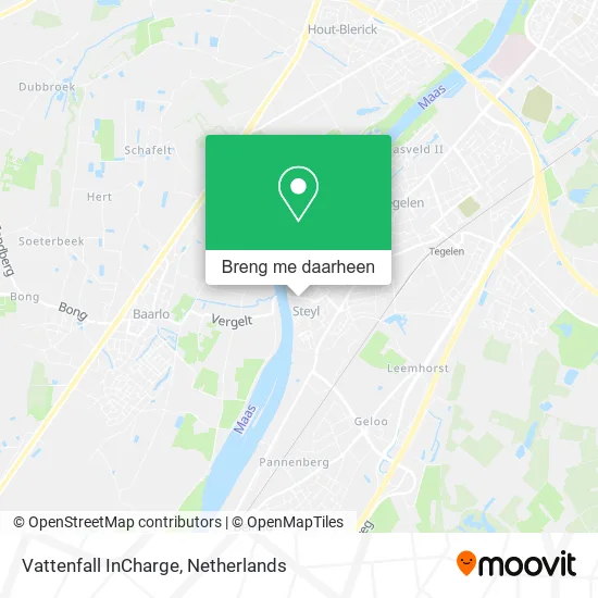 Vattenfall InCharge kaart
