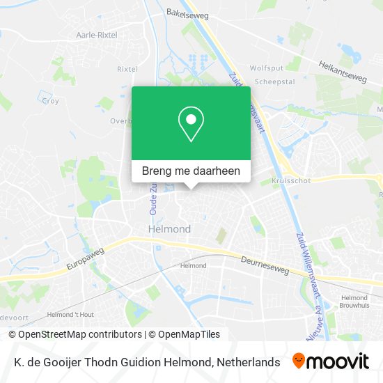 K. de Gooijer Thodn Guidion Helmond kaart