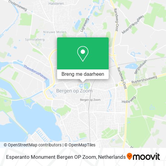 Esperanto Monument Bergen OP Zoom kaart