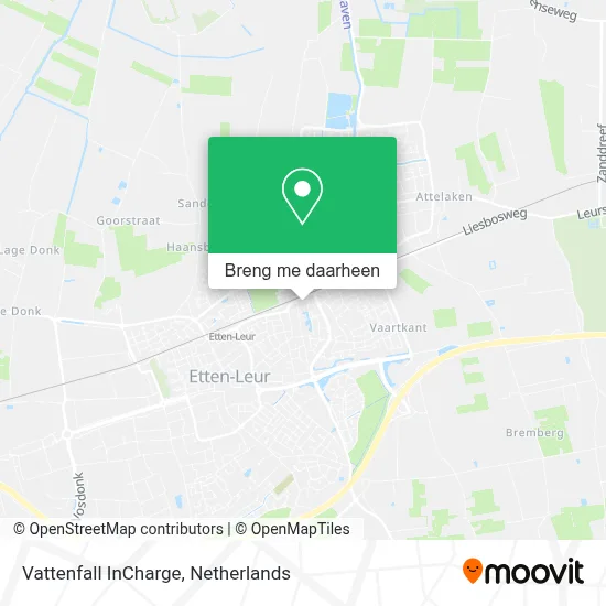 Vattenfall InCharge kaart