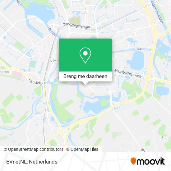 EVnetNL kaart