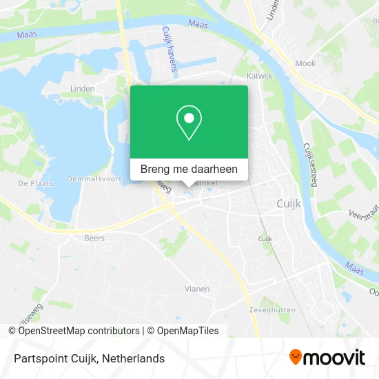 Partspoint Cuijk kaart