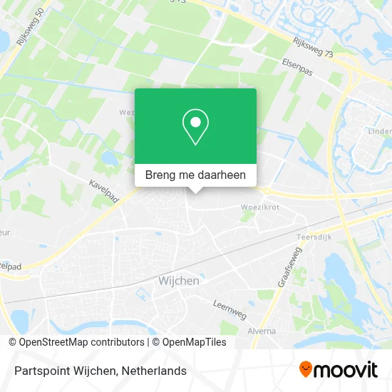 Partspoint Wijchen kaart