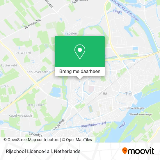 Rijschool Licence4all kaart