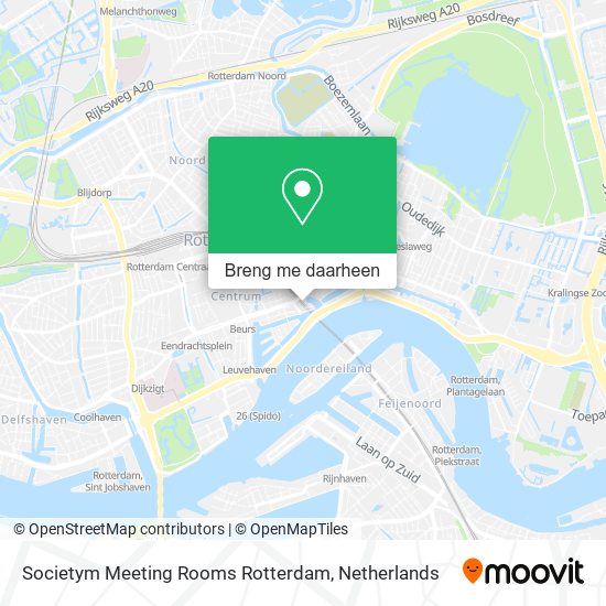 Societym Meeting Rooms Rotterdam kaart