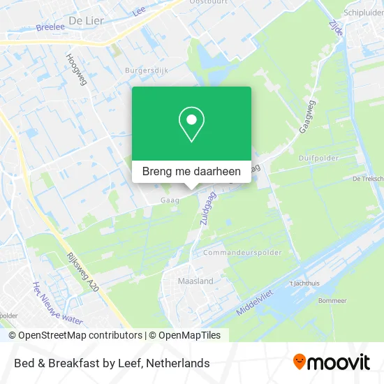 Bed & Breakfast by Leef kaart