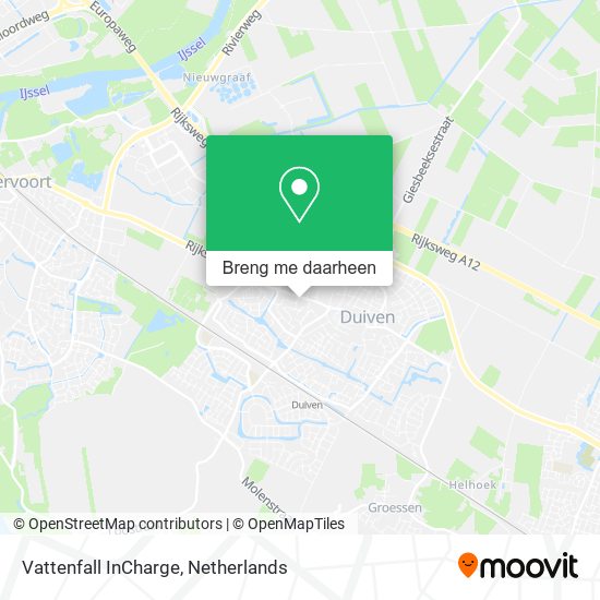 Vattenfall InCharge kaart