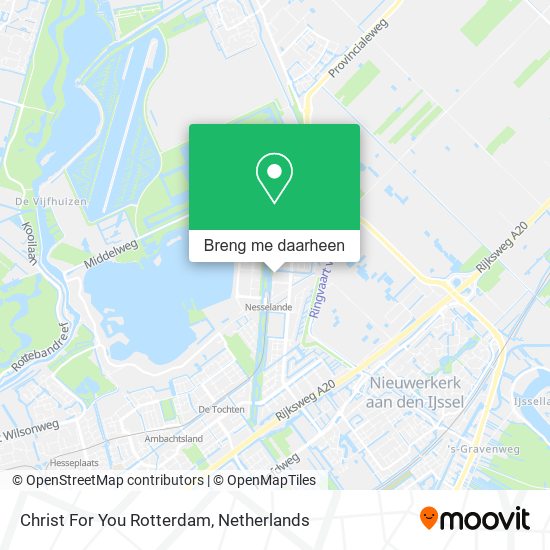Christ For You Rotterdam kaart