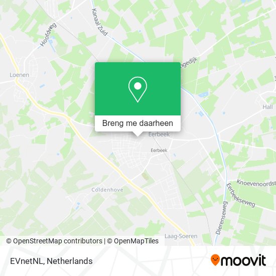 EVnetNL kaart