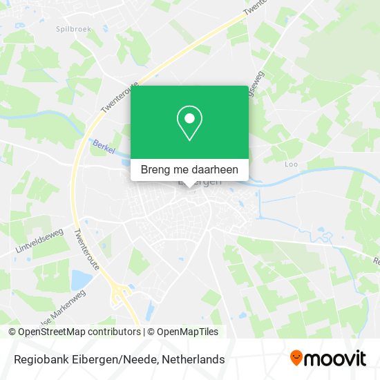 Regiobank Eibergen/Neede kaart