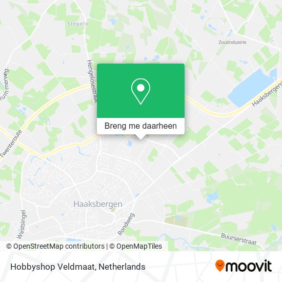 Hobbyshop Veldmaat kaart