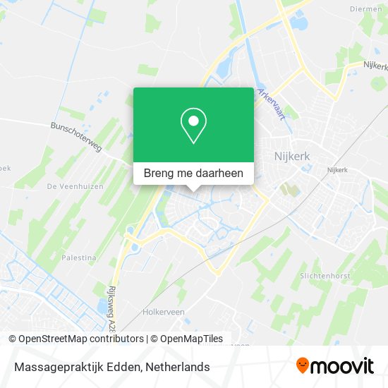Massagepraktijk Edden kaart