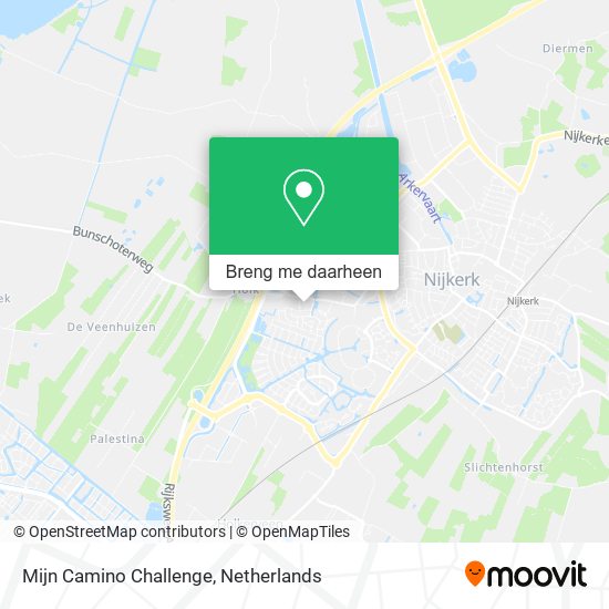 Mijn Camino Challenge kaart