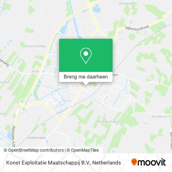 Konst Exploitatie Maatschappij B.V. kaart