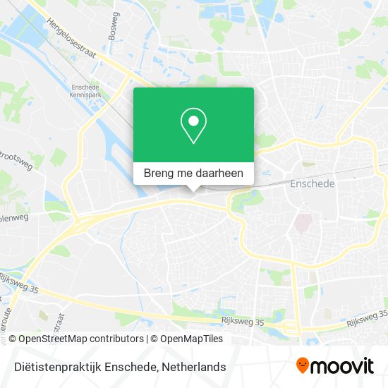 Diëtistenpraktijk Enschede kaart