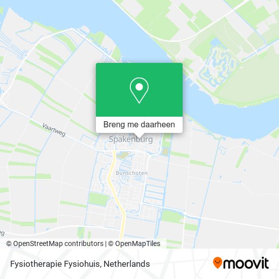Fysiotherapie Fysiohuis kaart