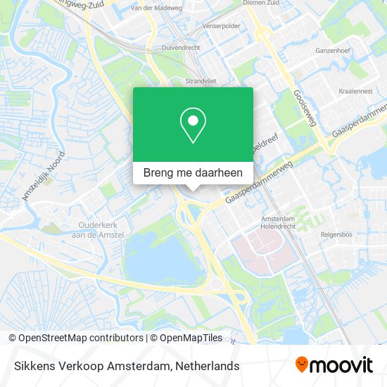 Sikkens Verkoop Amsterdam kaart