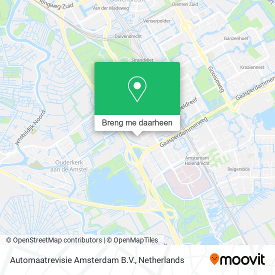 Automaatrevisie Amsterdam B.V. kaart